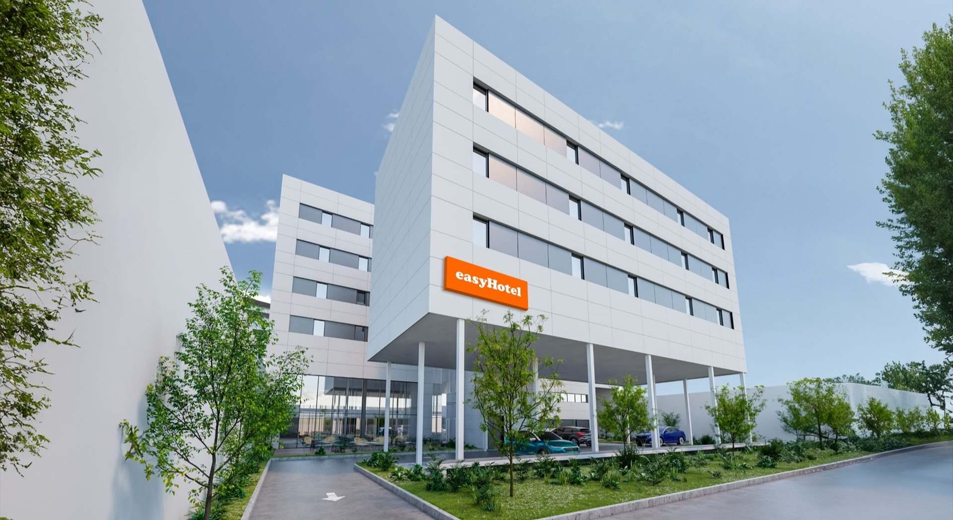 Render del futuro hotel easyHotel Madrid San Blas