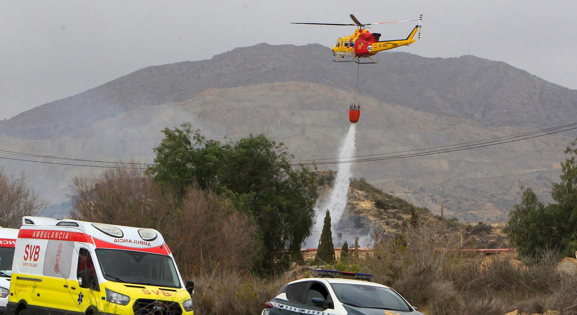 Explosión en Alicante. Foto: EFE / Morell.