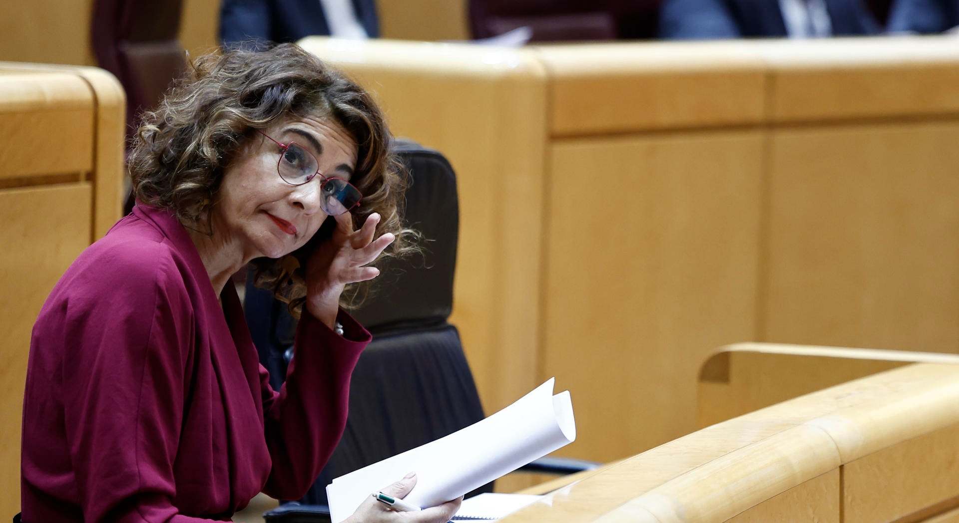 La vicepresidenta primera y ministra de Hacienda, María Jesús Montero | EFE