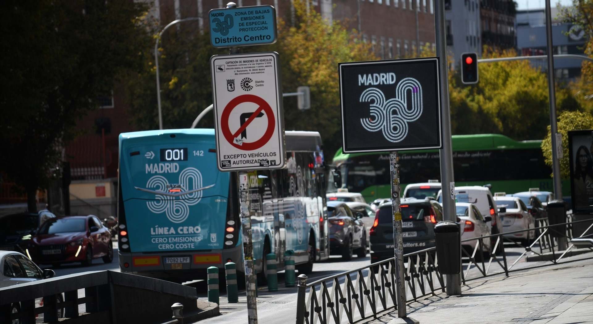 Zona de Bajas Emisiones de Madrid coches sin etiqueta