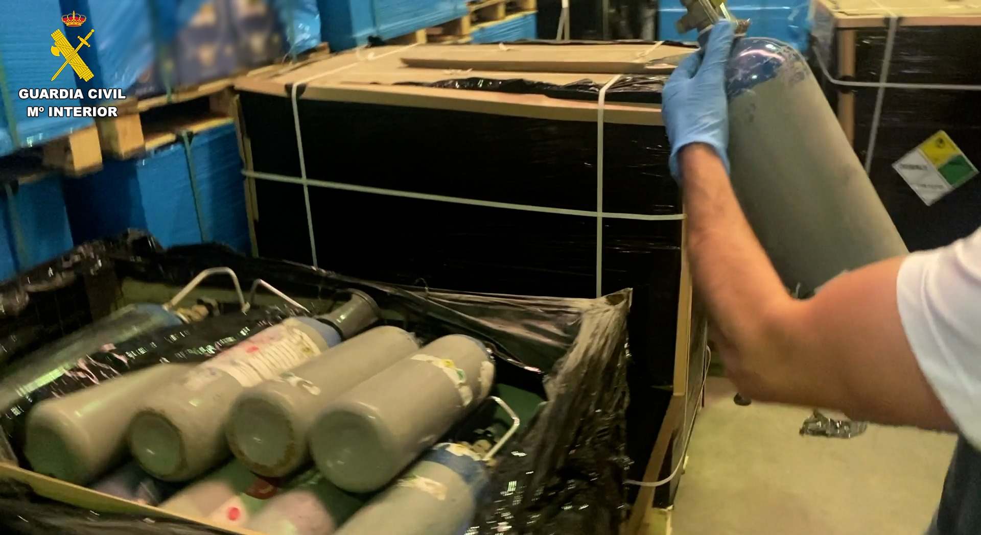 Imagen del registro facilitada por la Guardia Civil.