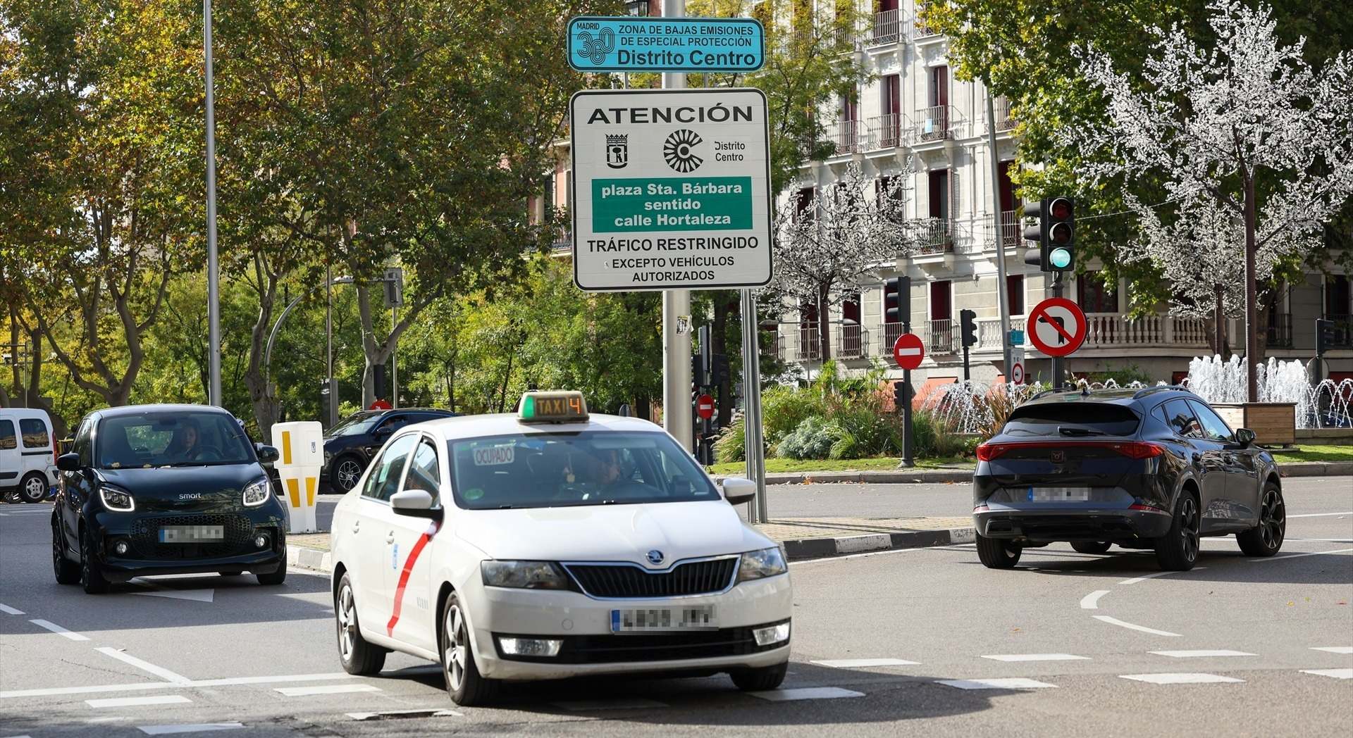 Zona de Bajas Emisiones de Madrid coches sin etiqueta