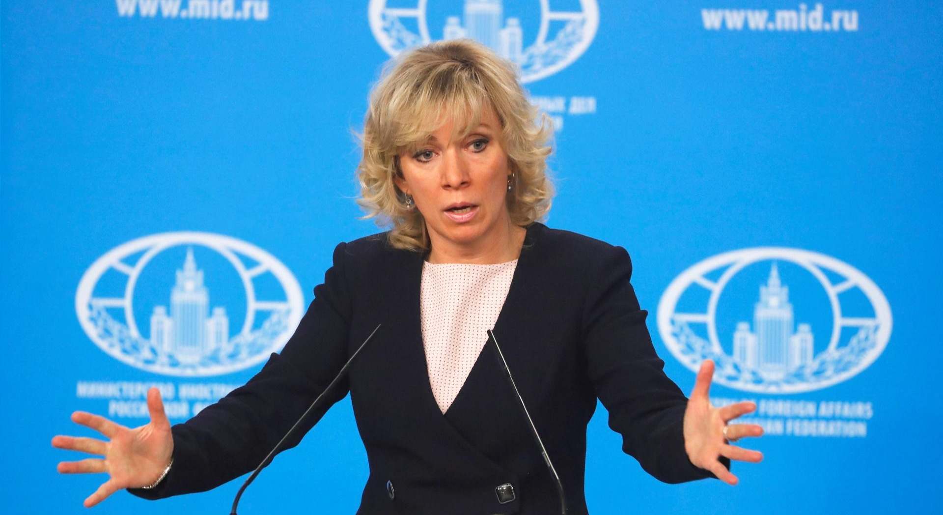 La portavoz del Ministerio de Asuntos Exteriores de Rusia, María Zajárova. Foto: EFE
