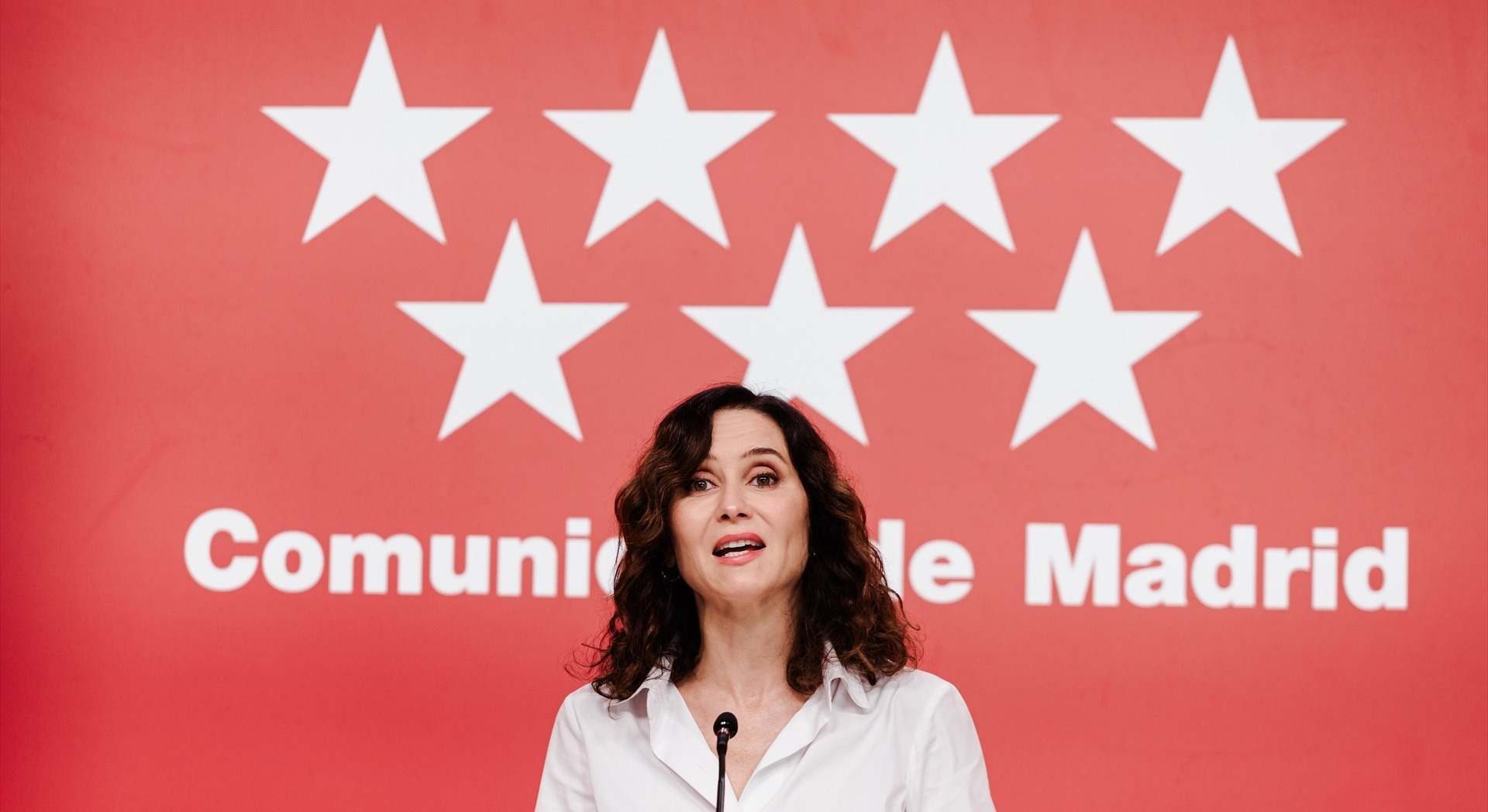 La presidenta de la Comunidad de Madrid, Isabel Díaz Ayuso