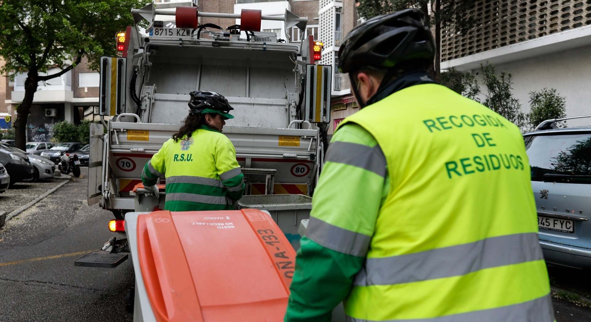 Recogida de residuos en Madrid