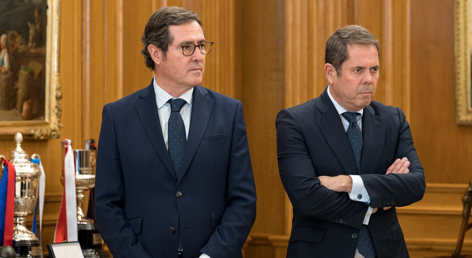 Antonio Garamendi, presidente de CEOE, y Gerardo Cuerva, presidente de Cepyme