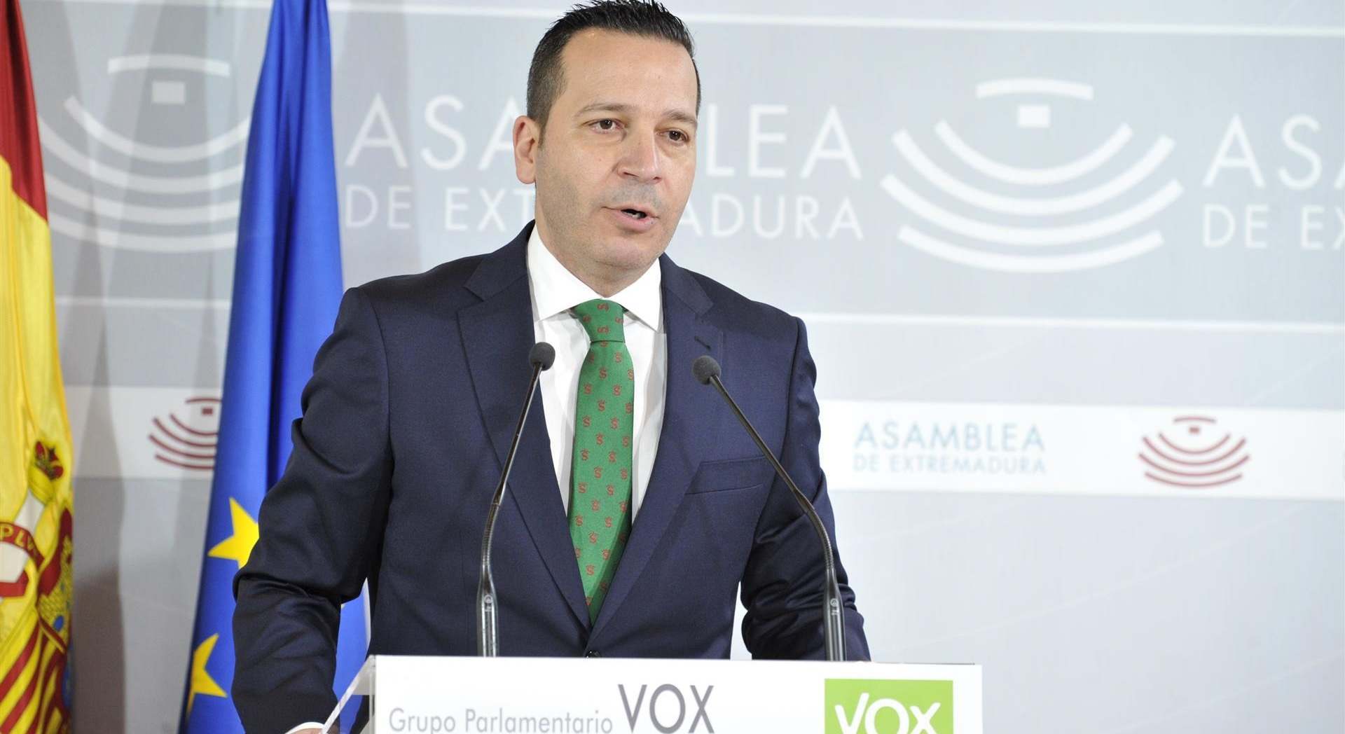 El diputado de Vox en la Asamblea de Extremadura Óscar Fernández Calle, en una imagen de archivo