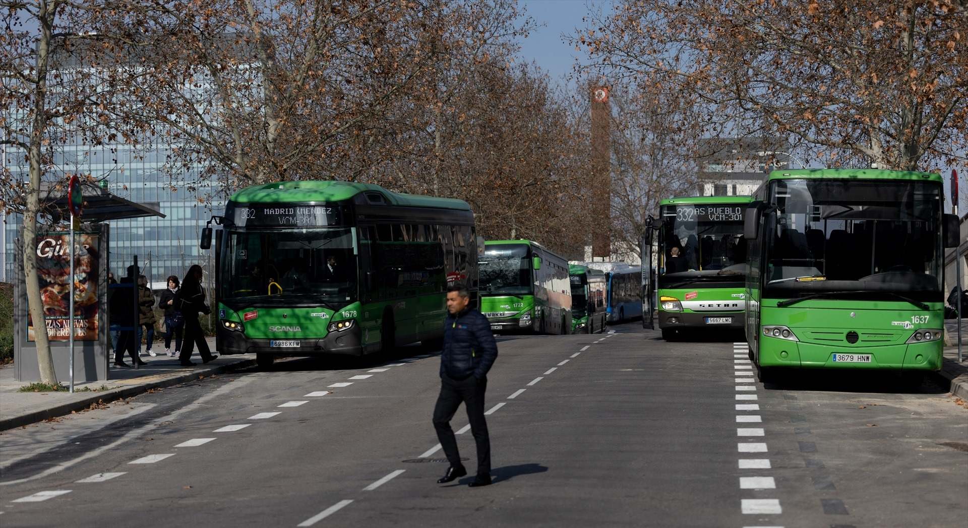 Autobuses interurbanos en Méndez Álvaro (Madrid). / Europa Press