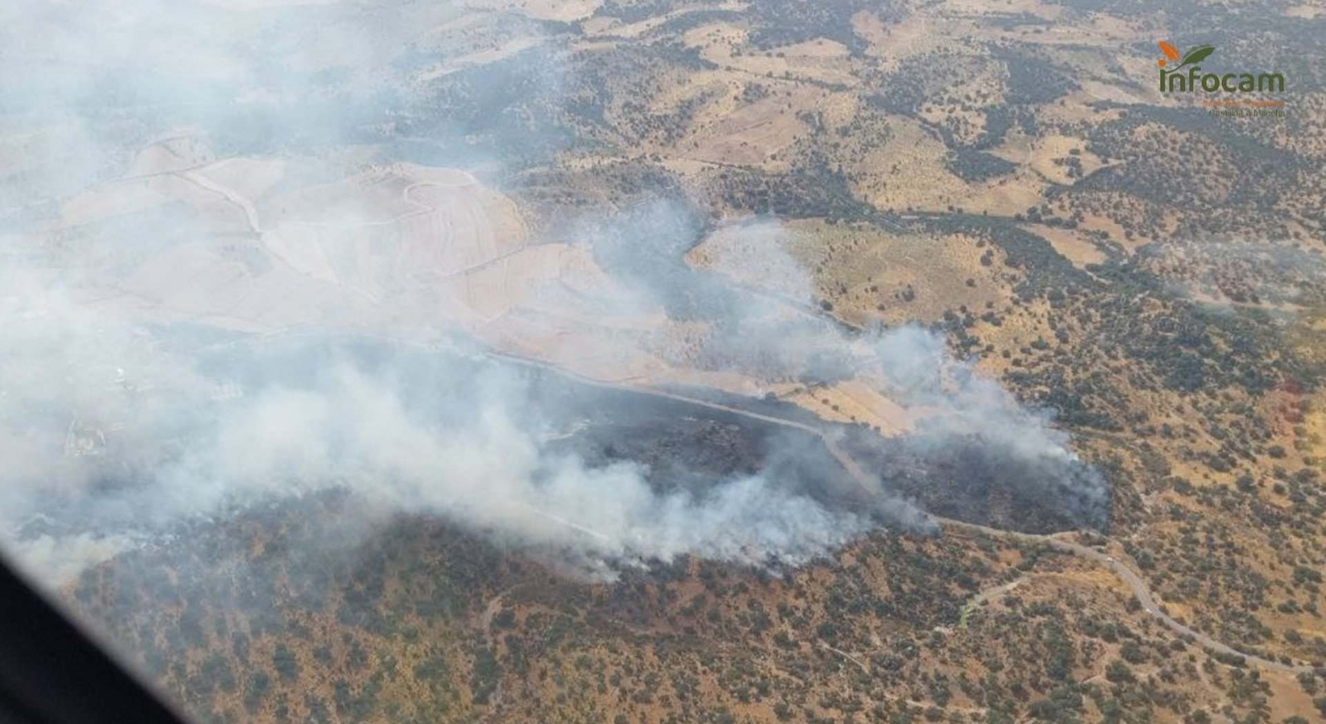 Fuego iniciado en Navalmoralejo