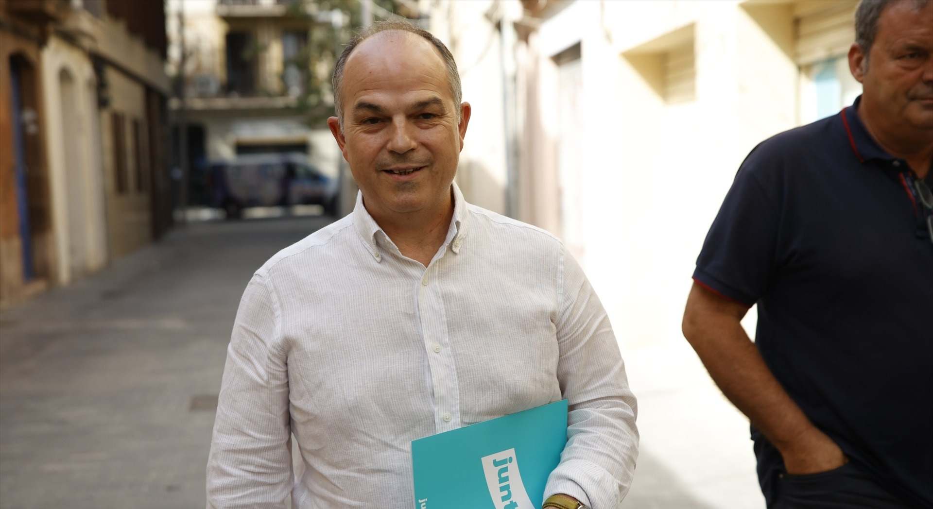 El secretario general de Junts, Jordi Turull, a su llegada a una reunión de la ejecutiva de Junts