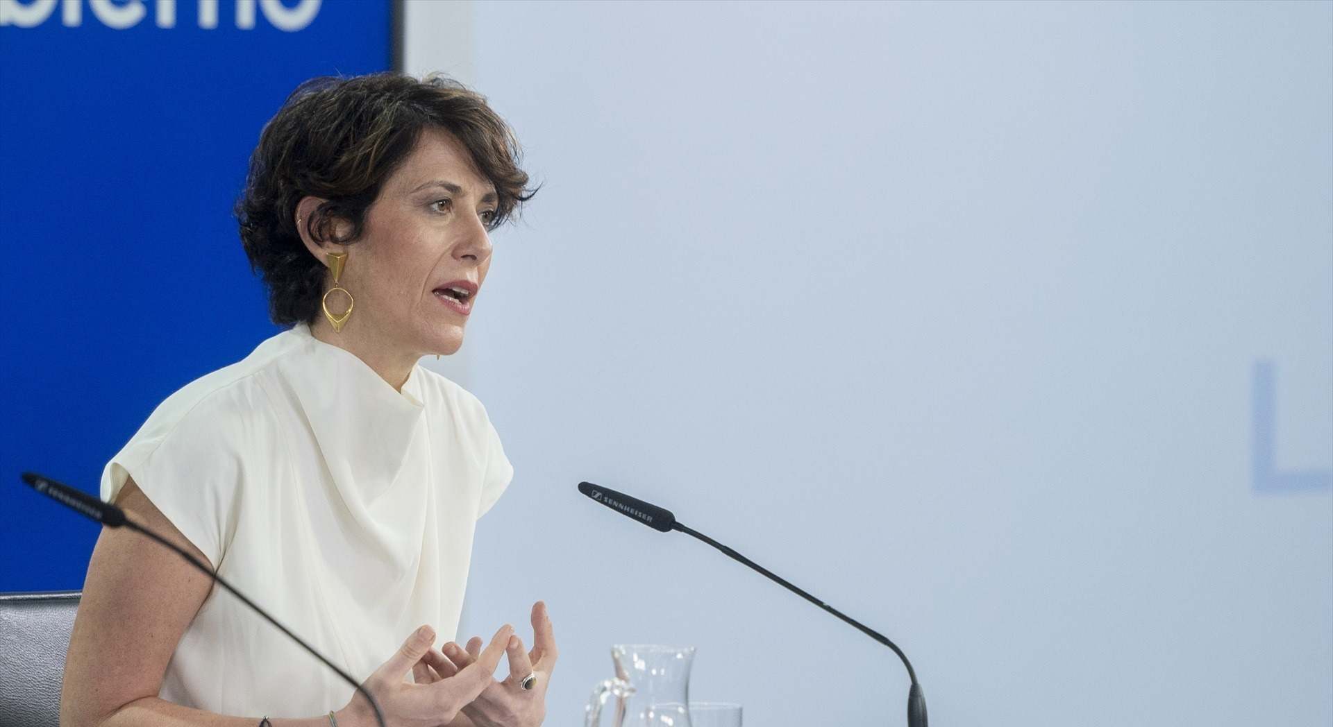 La ministra de Inclusión, Seguridad Social y Migraciones, Elma Saiz.