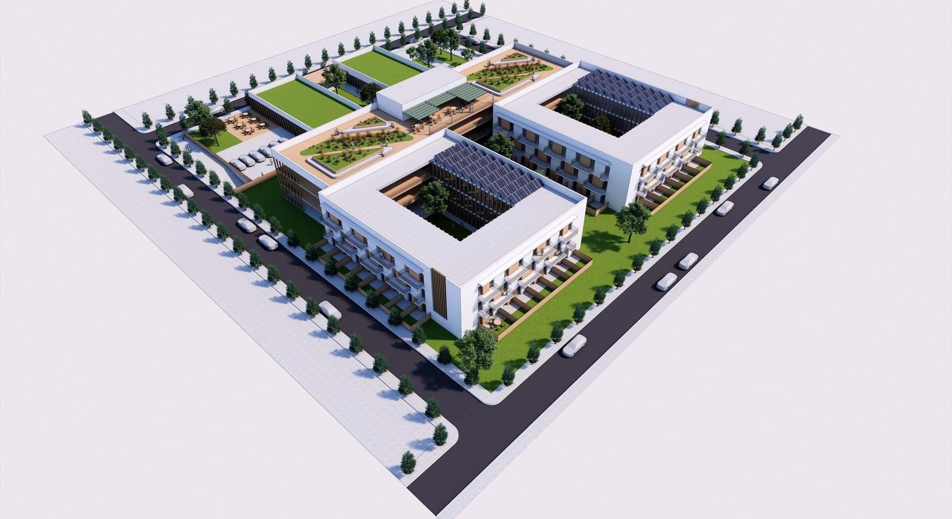 Proyecto de construcción de la residencia de mayores en Las Rosas