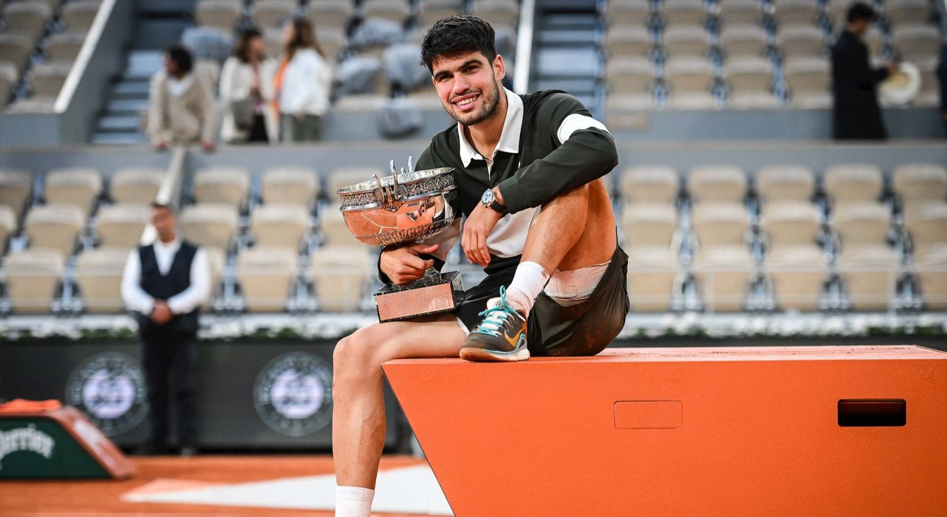 Carlos Alcaraz tras ganar Roland Garros 2025
