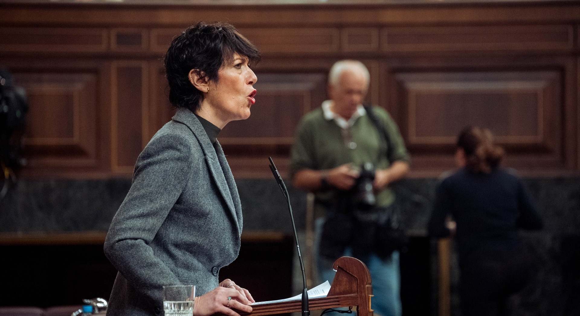 La ministra de Inclusión, Seguridad Social y Migraciones, Elma Saiz. Europa Press