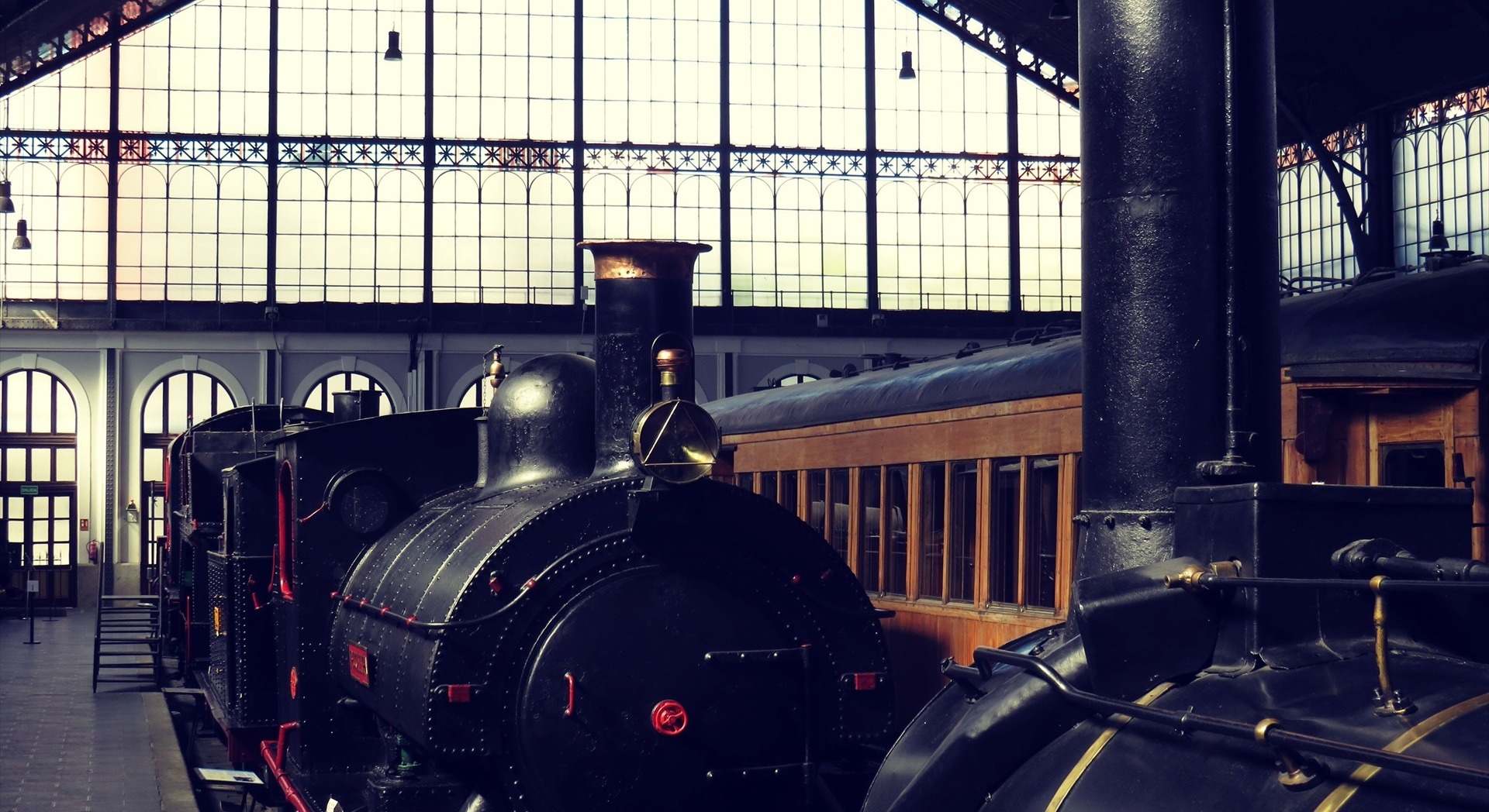 Museo del ferrocarril de Madrid, en la antigua estación de Delicias, gestionado por la FFE.
