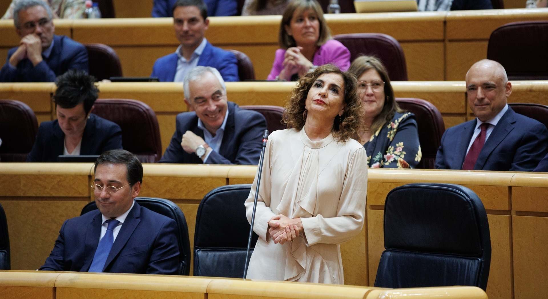 La vicepresidenta primera y ministra de Hacienda, María Jesús Montero | EP