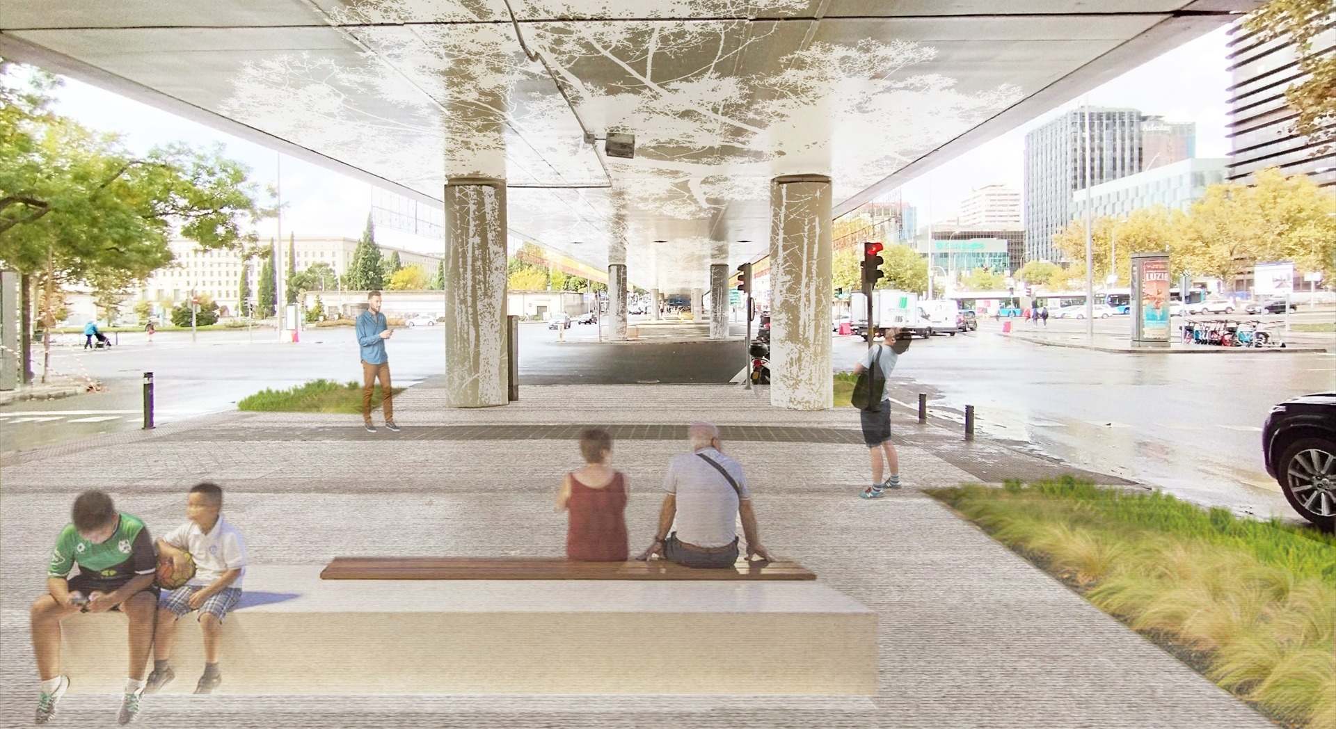 Así quedará la zona bajo el puente Raimundo Fernández Villaverde