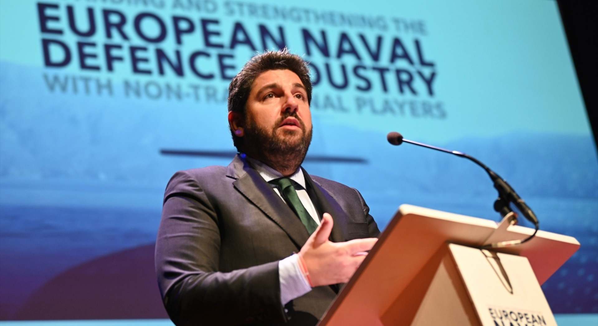 El presidente de la Comunidad, Fernando López Miras, inaugura en Cartagena el Congreso Industria Naval de Defensa Europea