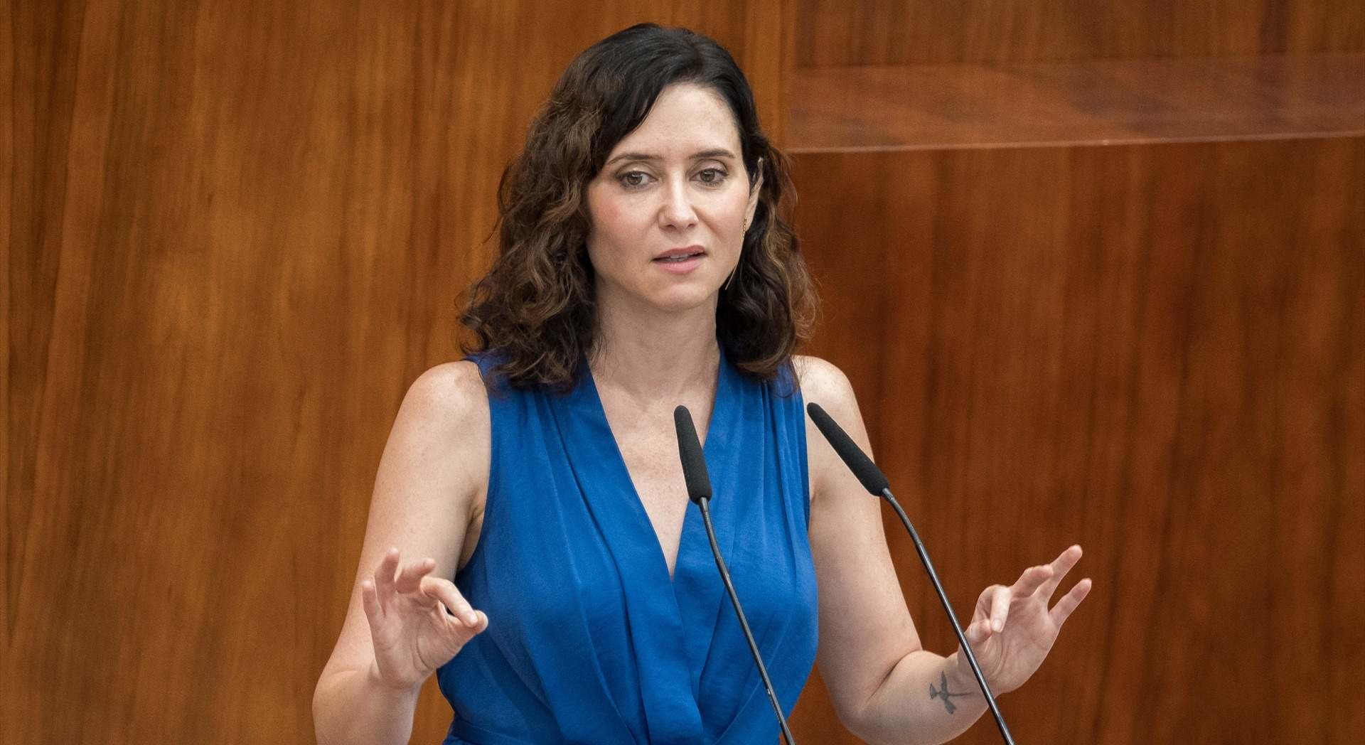 la presidenta de la Comunidad de Madrid, Isabel Díaz Ayuso