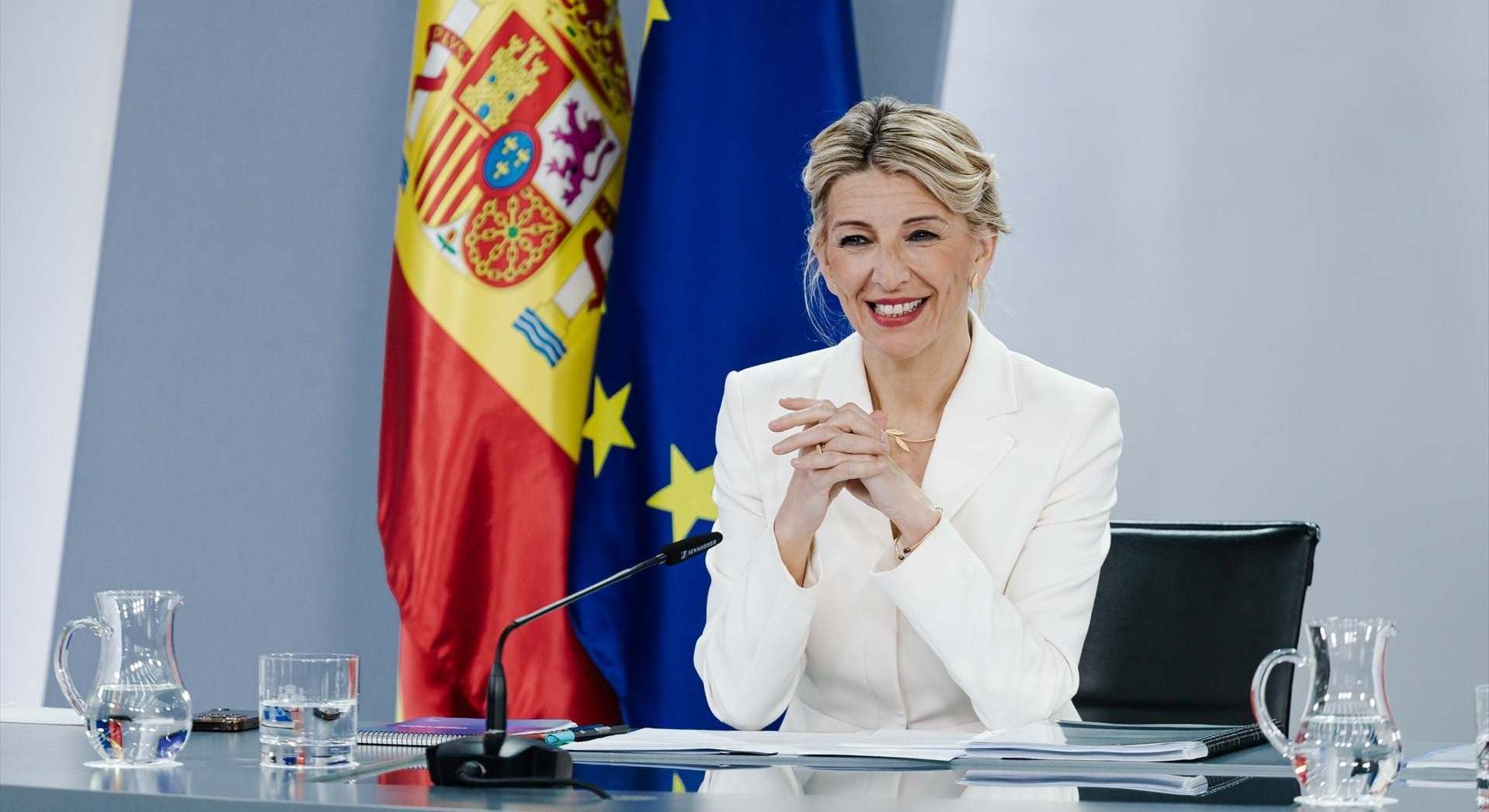 La ministra de Trabajo, Yolanda Díaz.