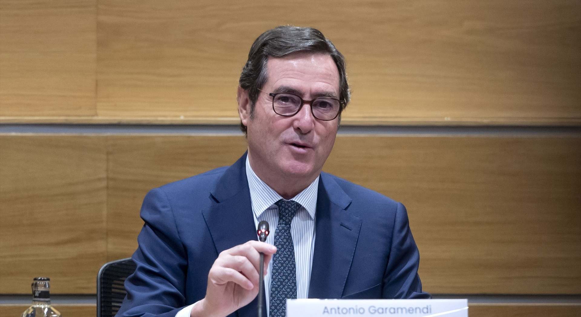 El presidente de CEOE, Antonio Garamendi.
