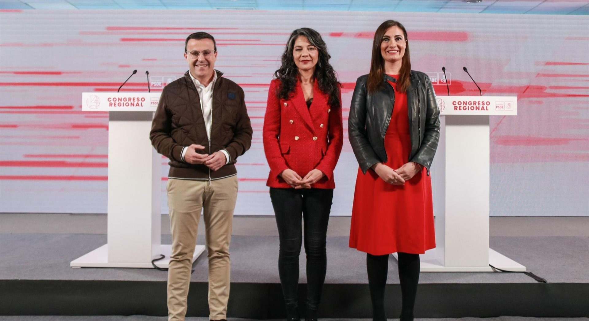 Los candidatos en el debate: Miguel Ángel Gallardo y Lara Garlito
