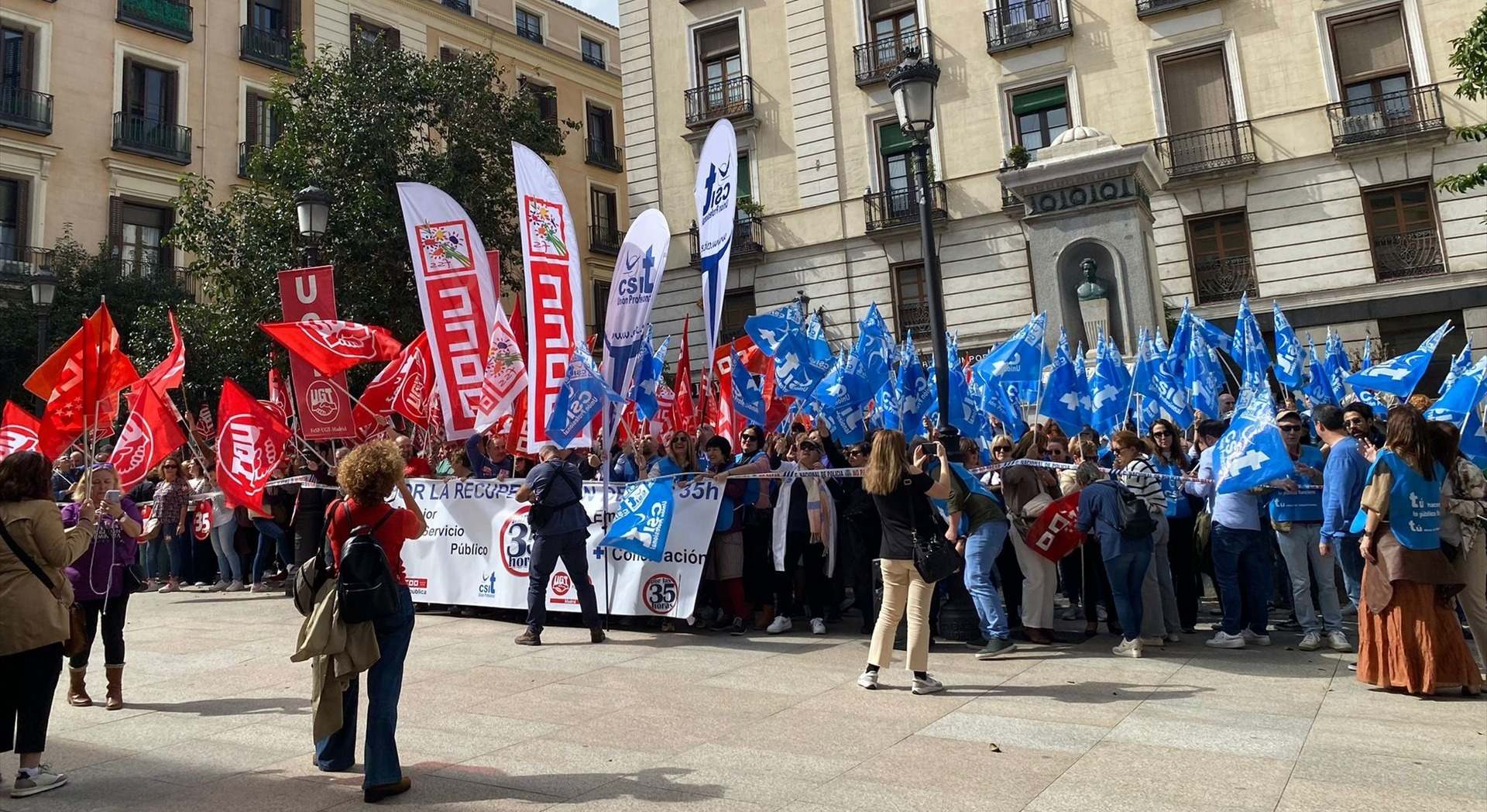Protesta de los funcionarios de la Comunidad de Madrid