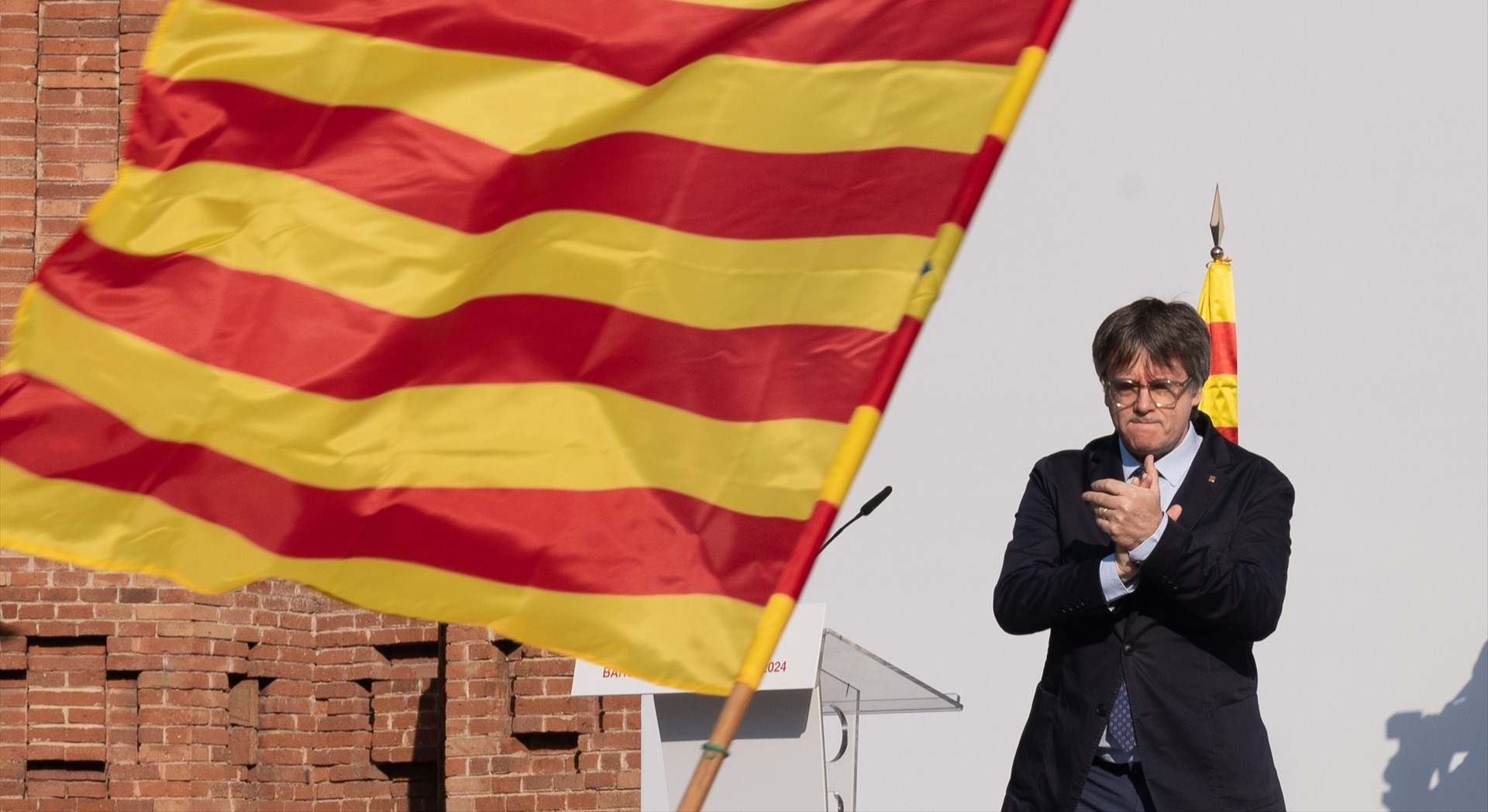 El expresident de Cataluña y líder de Junts, Carles Puigdemont, en Barcelona