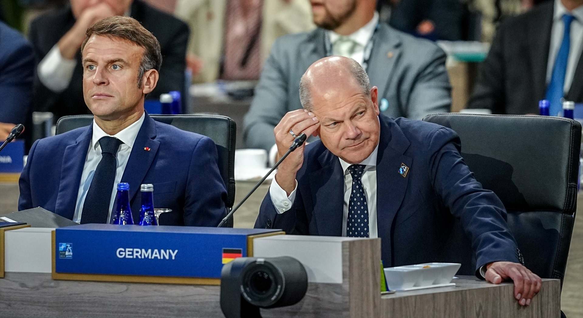 Los primeros ministros de Francia y Alemania, Emmanuel Macron y Olaf Scholz | EP