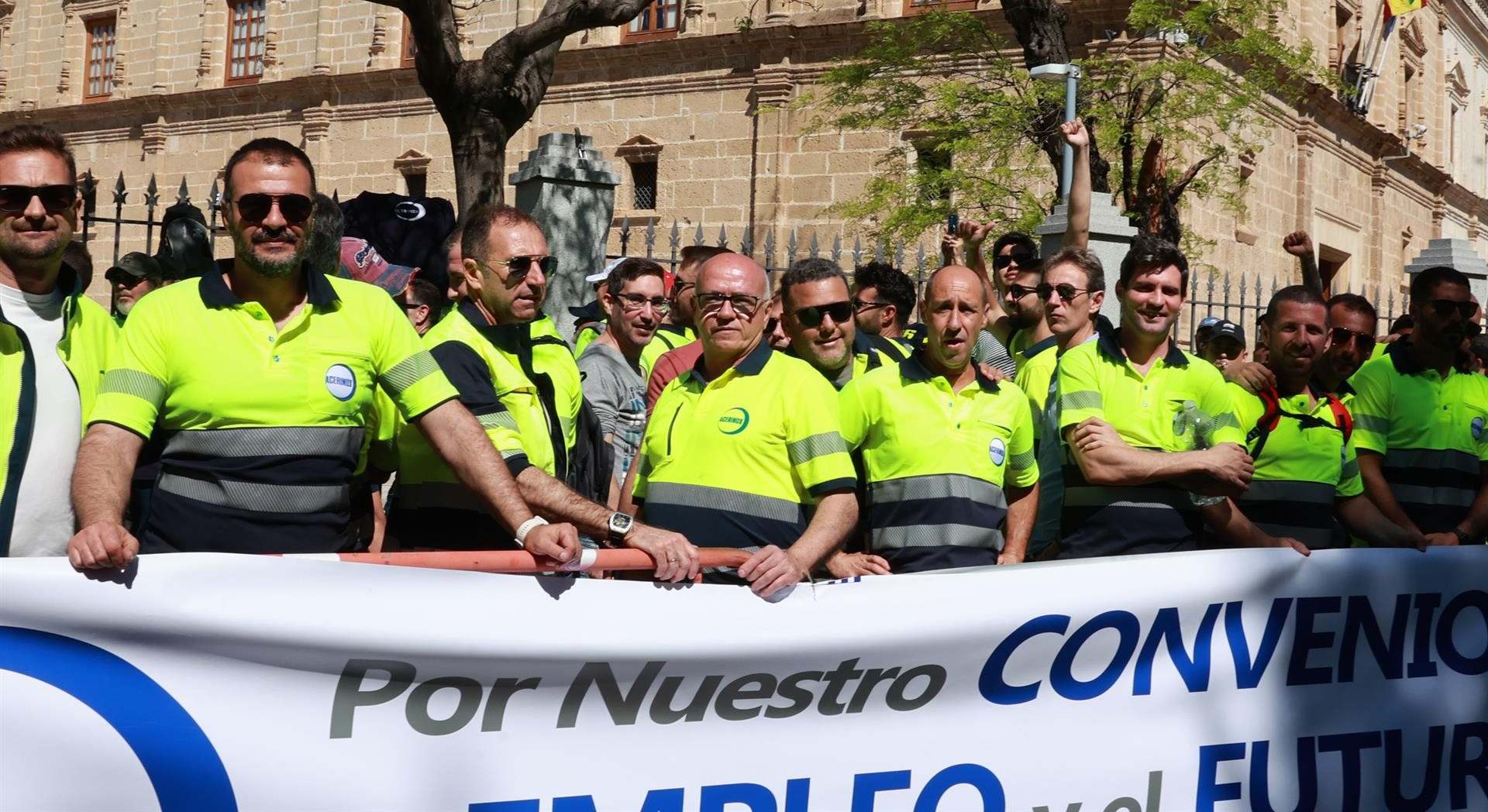 Protesta de trabajadores de Acerinox.