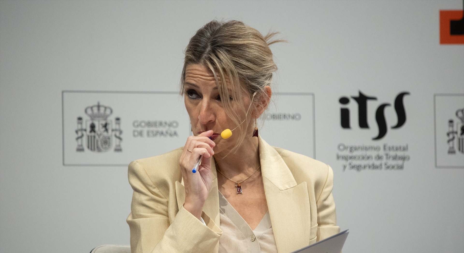La ministra de Trabajo, Yolanda Díaz. 