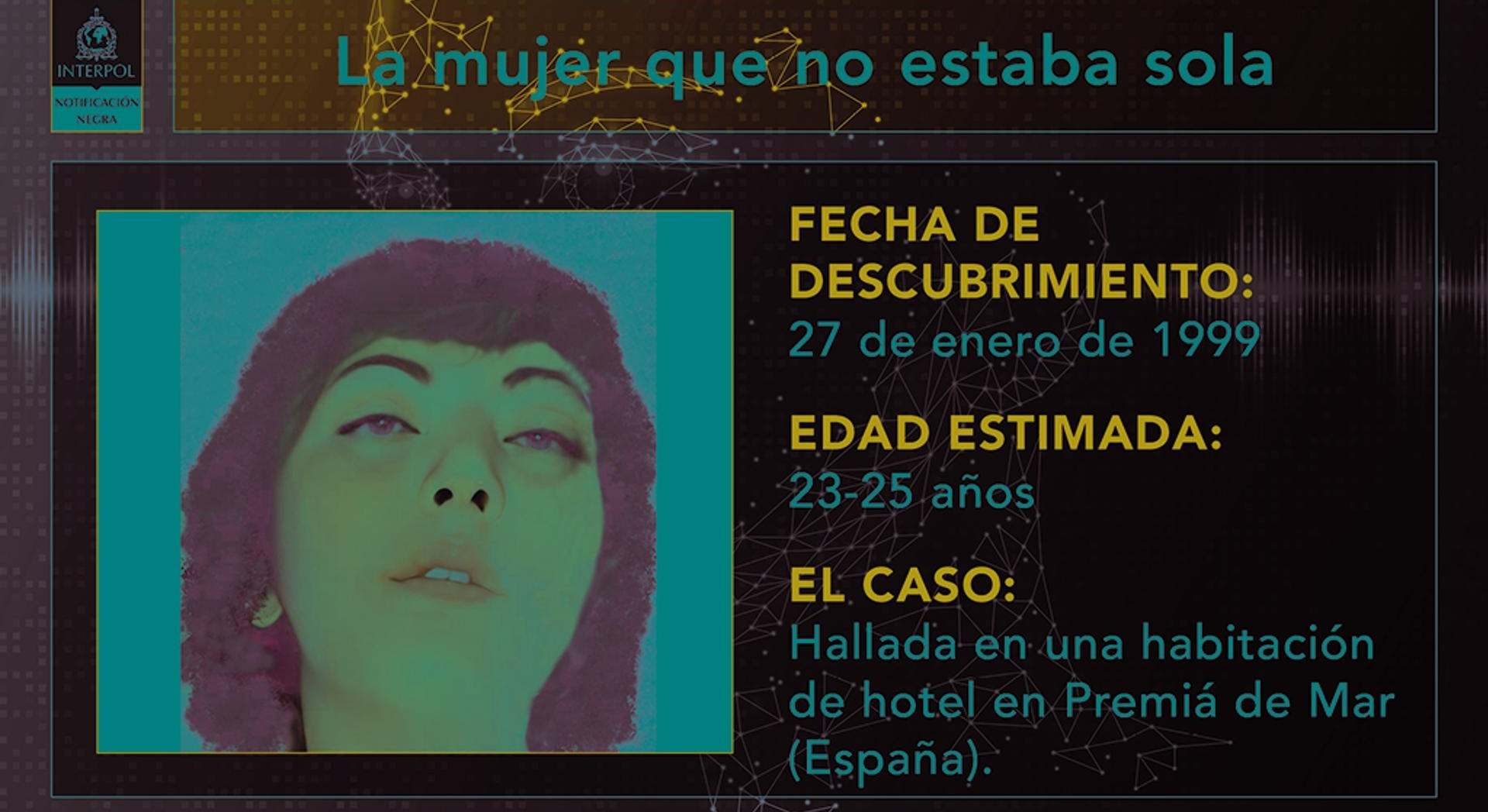 Una de las siete mujeres halladas.