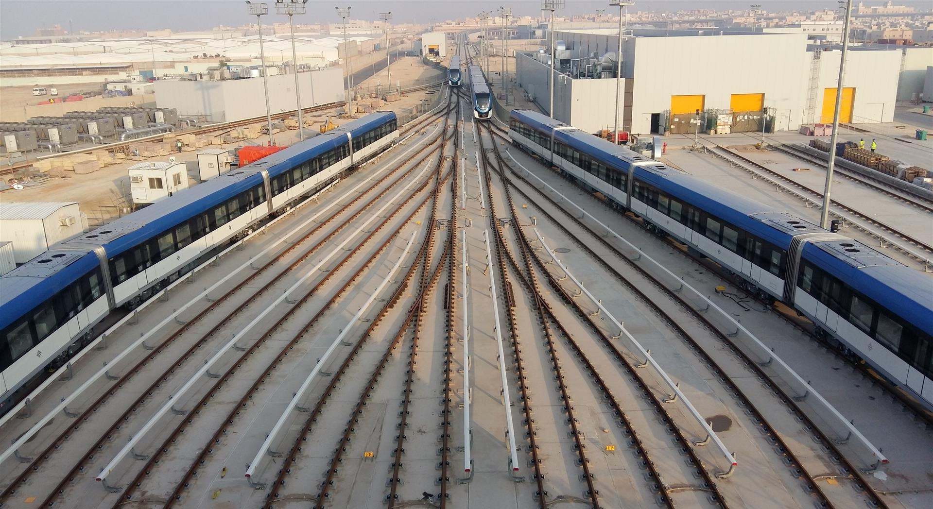 Depósito de trenes en Riad. / Foto: RCRC