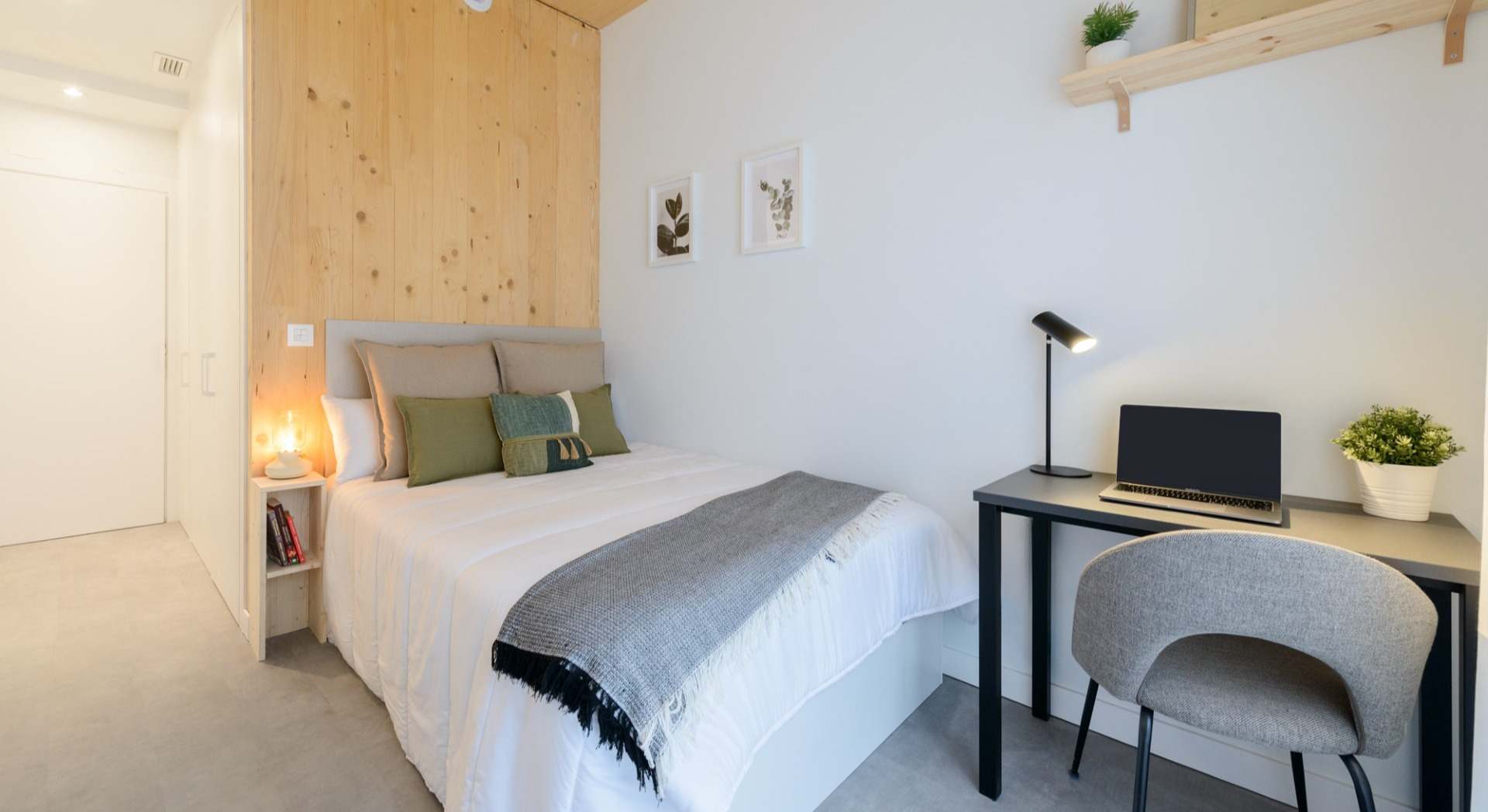 Habitación de un coliving de Urban Campus