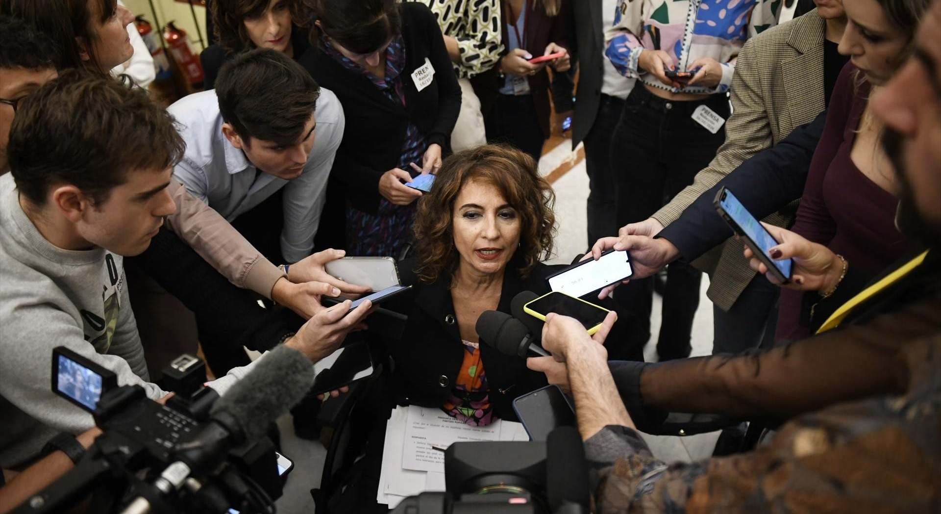 La vicepresidenta primera y Ministra de Hacienda, Maria Jesús Montero. EUROPA PRESS