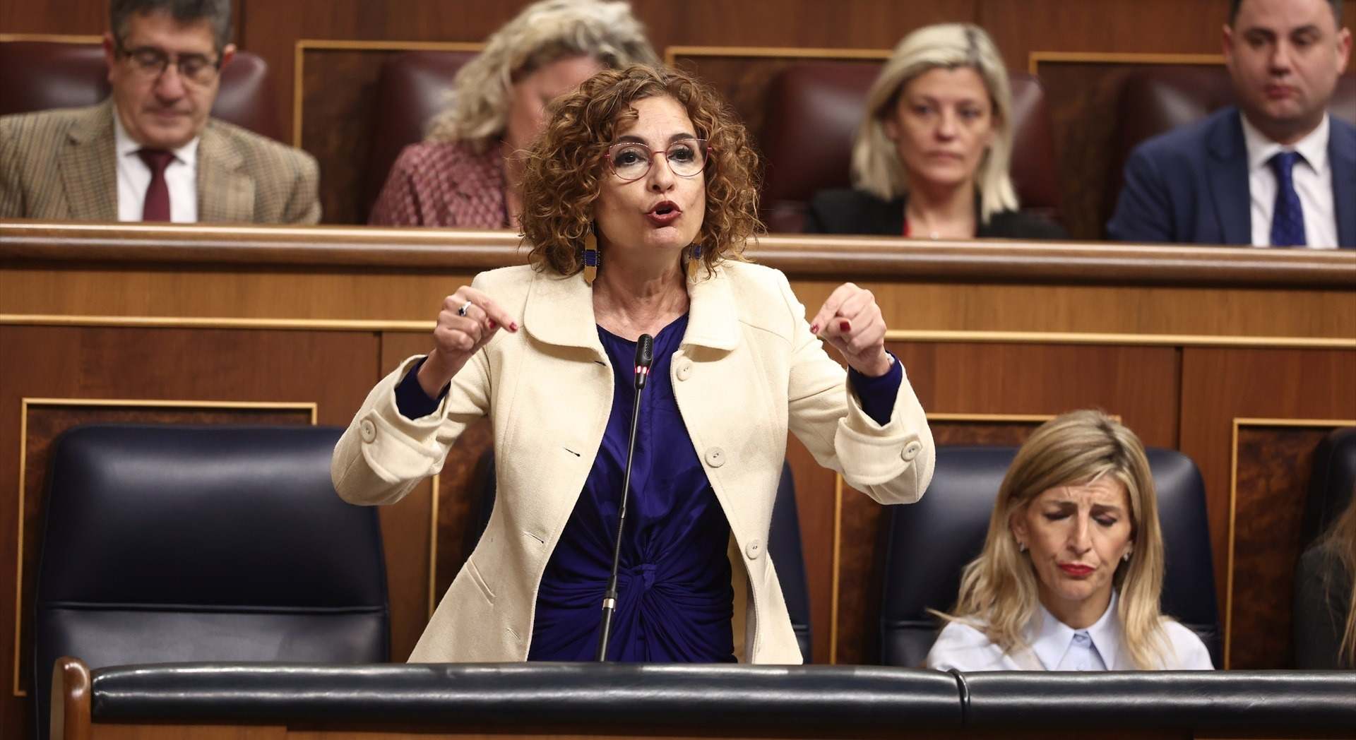 La vicepresidenta primera y ministra de Hacienda, María Jesús Montero | EP