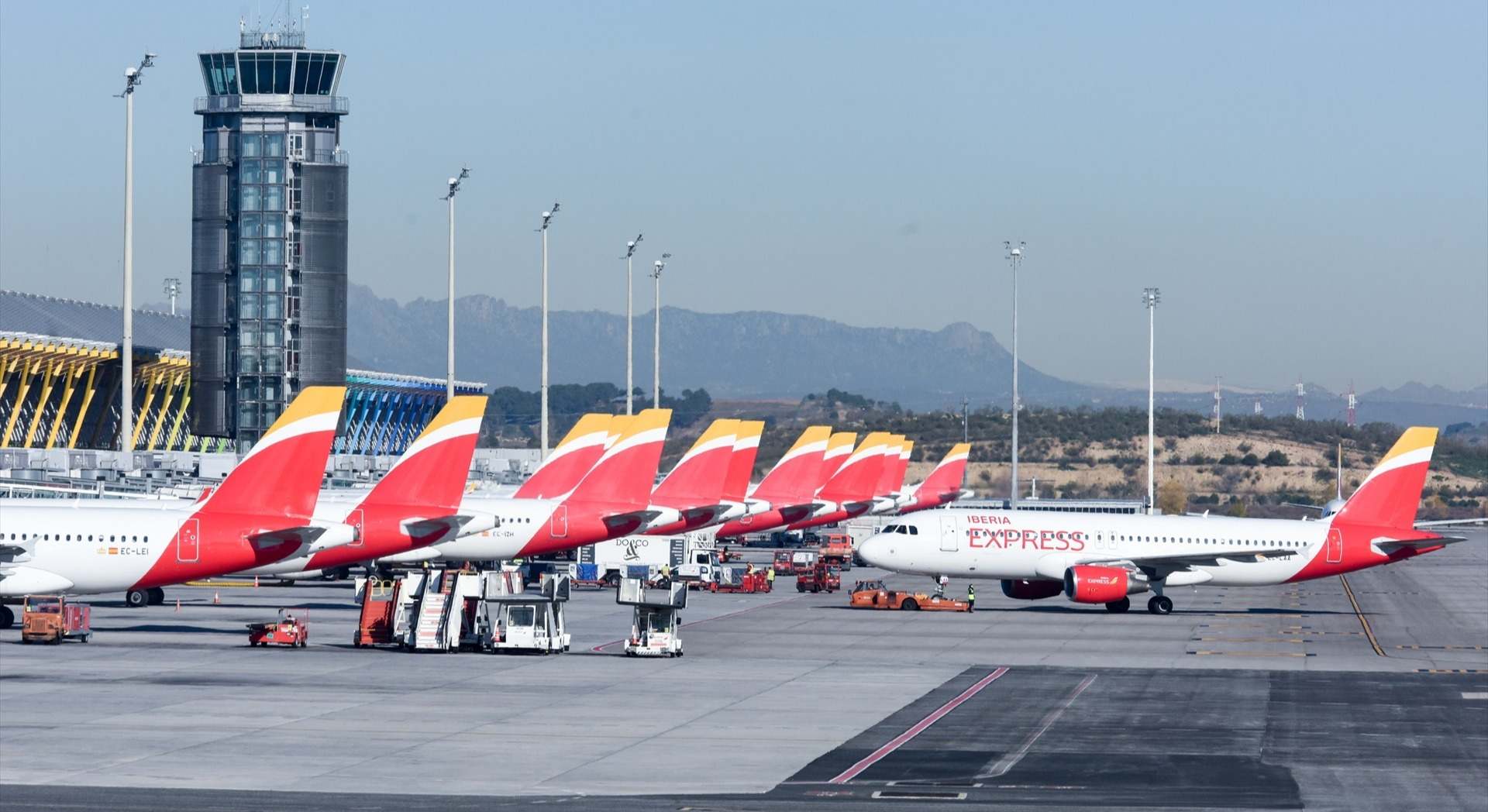 Aviones de Iberia Express, filial del grupo IAG. / Europa Press