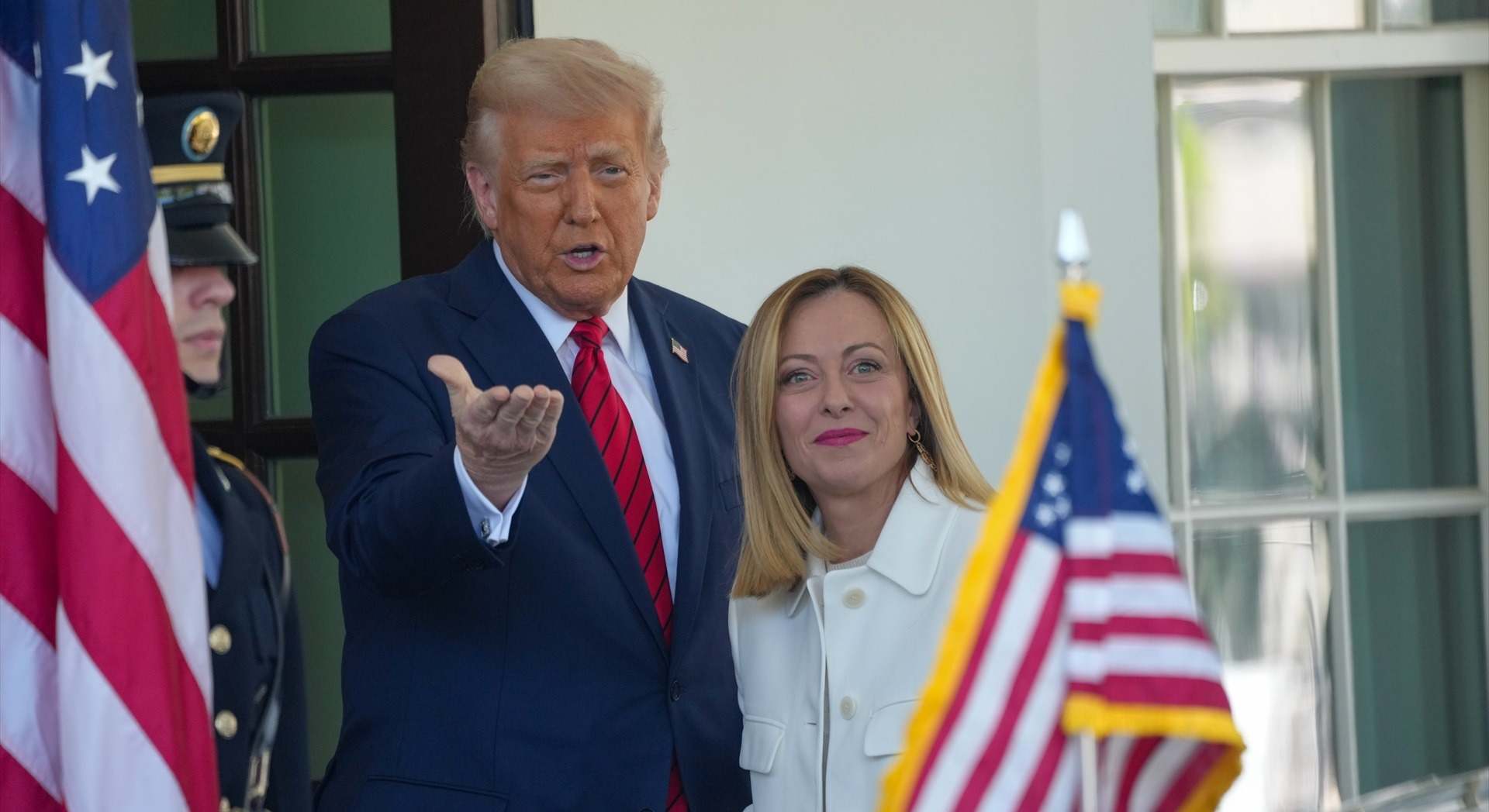 Meloni y Trump