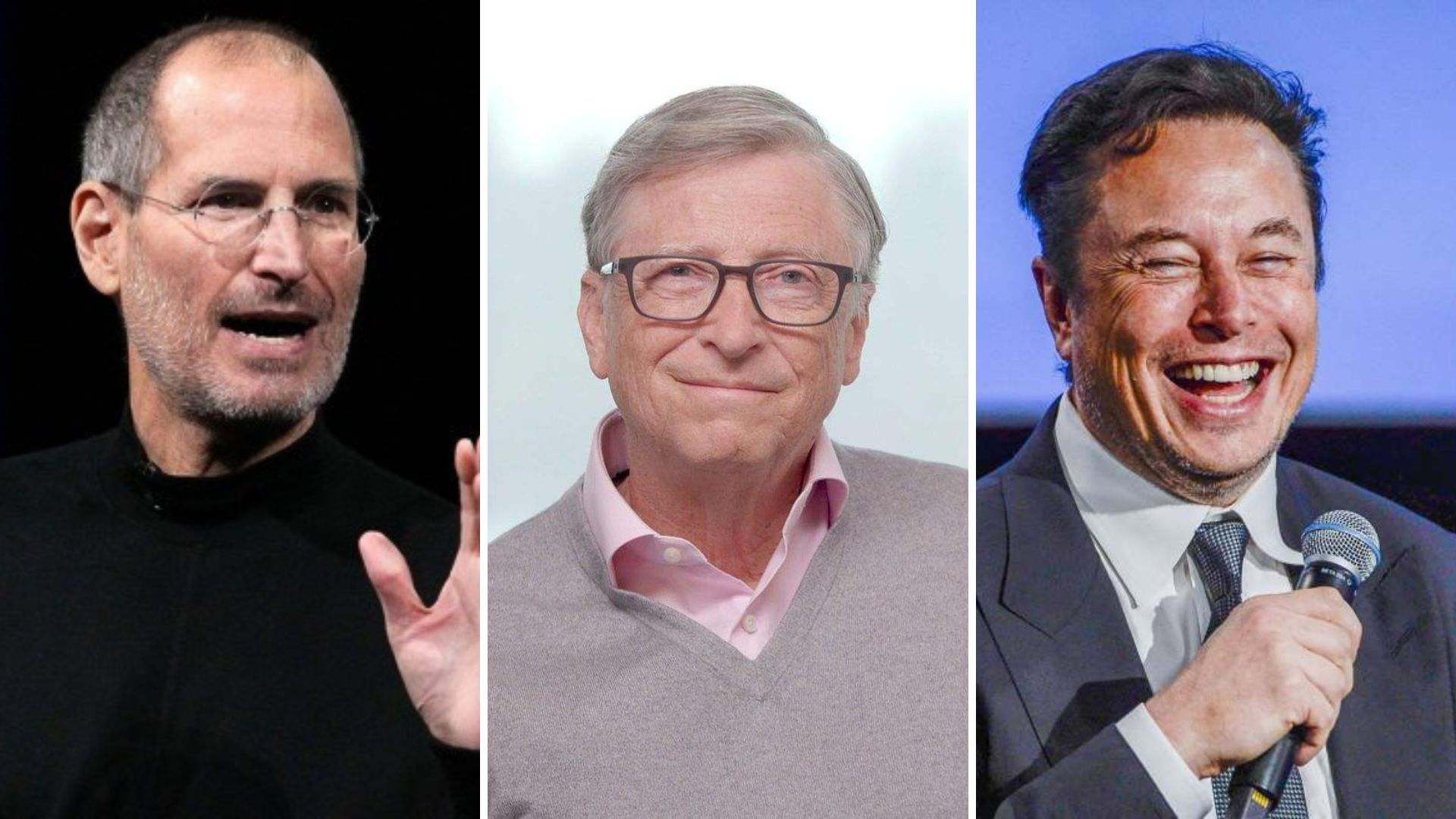 Gates Musk y Jobs