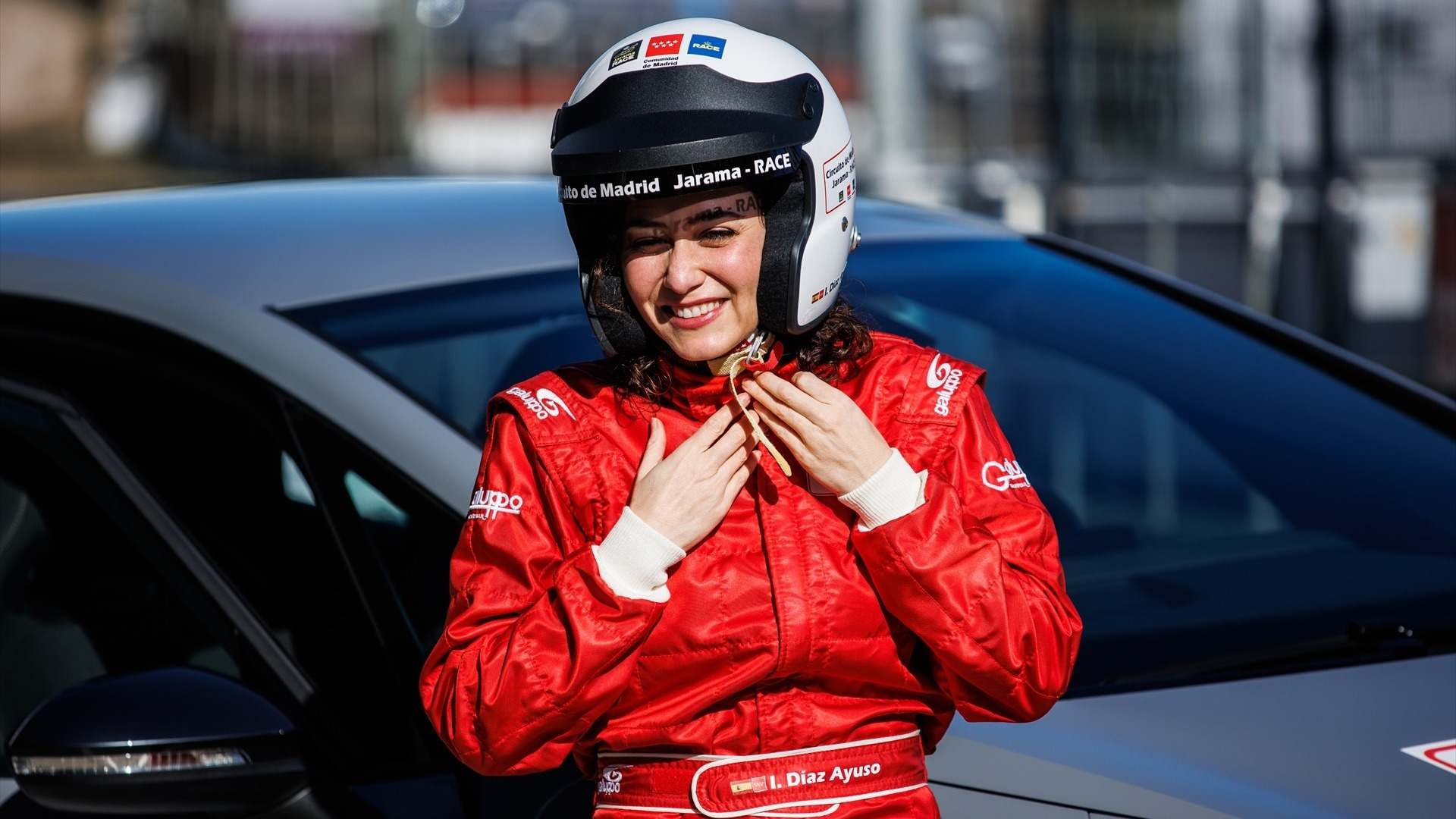 Ayuso en el circuito del Jarama