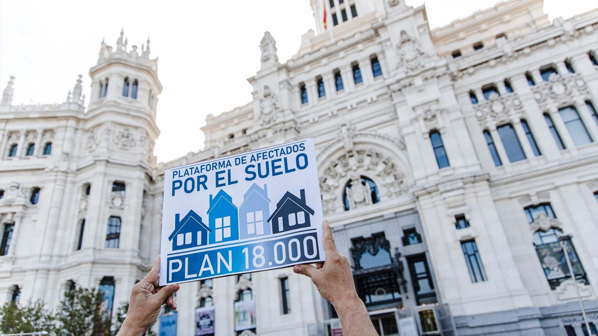 Protesta de la Plataforma de Afectados por el Suelo del Plan 18.000