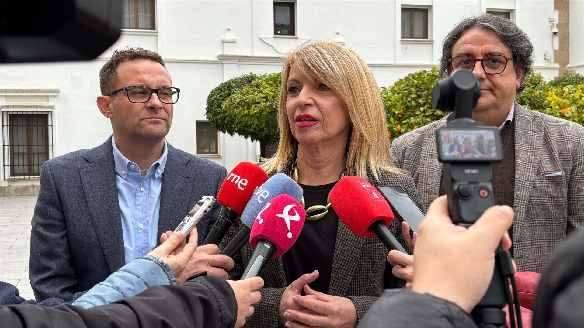 La portavoz del PSOE en la Asamblea de Extremadura, Piedad Álvarez