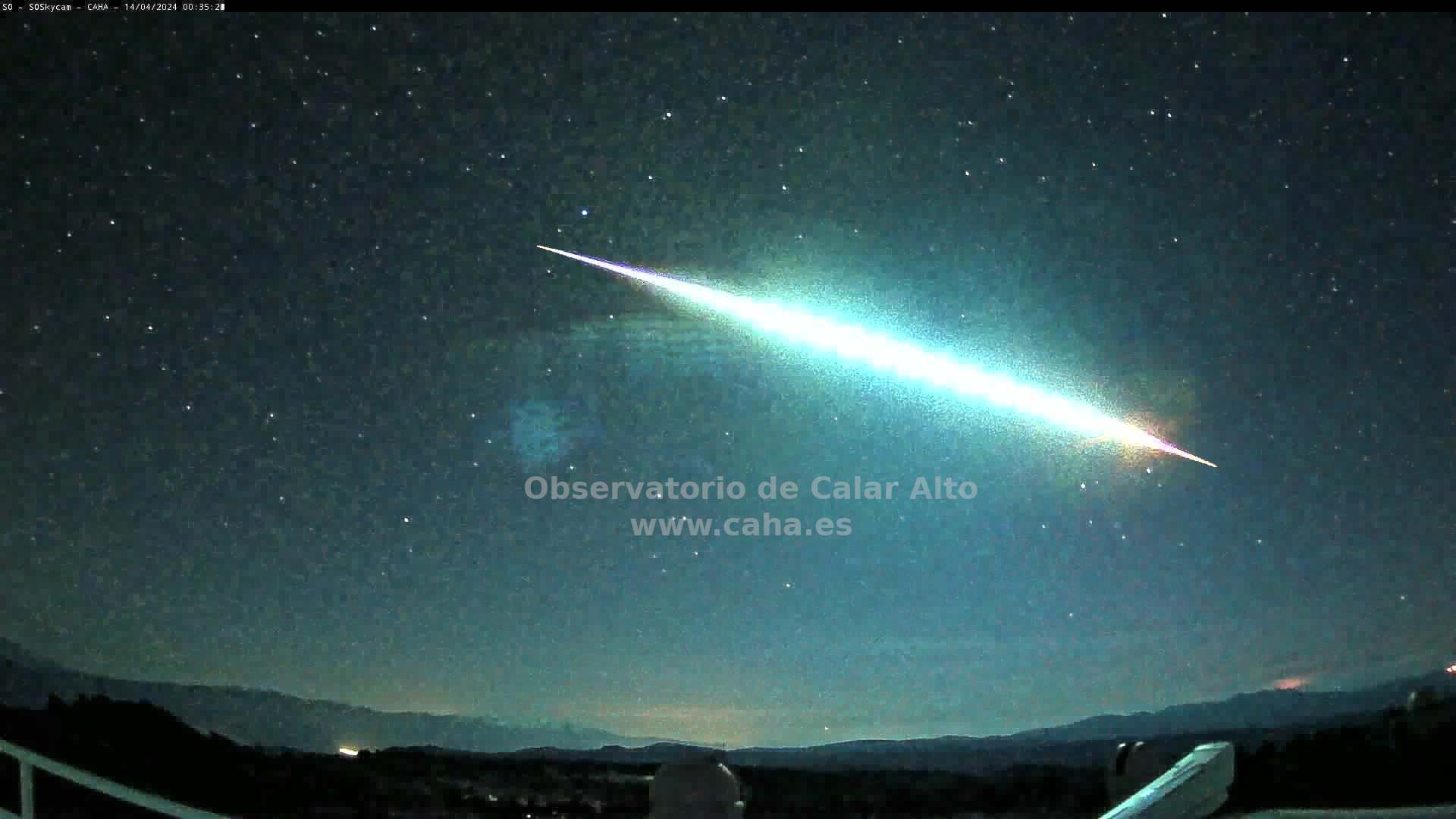 Bola de fuego cruzando el cielo andaluz. / Foto: EP