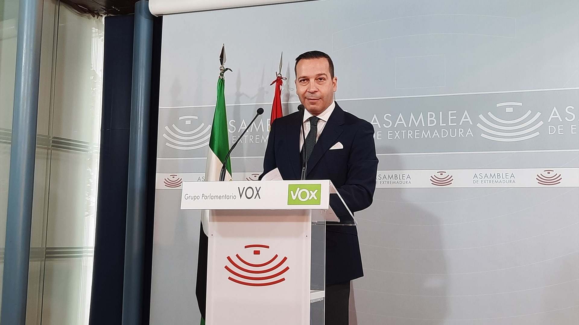 el portavoz de Vox en la Asamblea, Óscar Fernández Calle