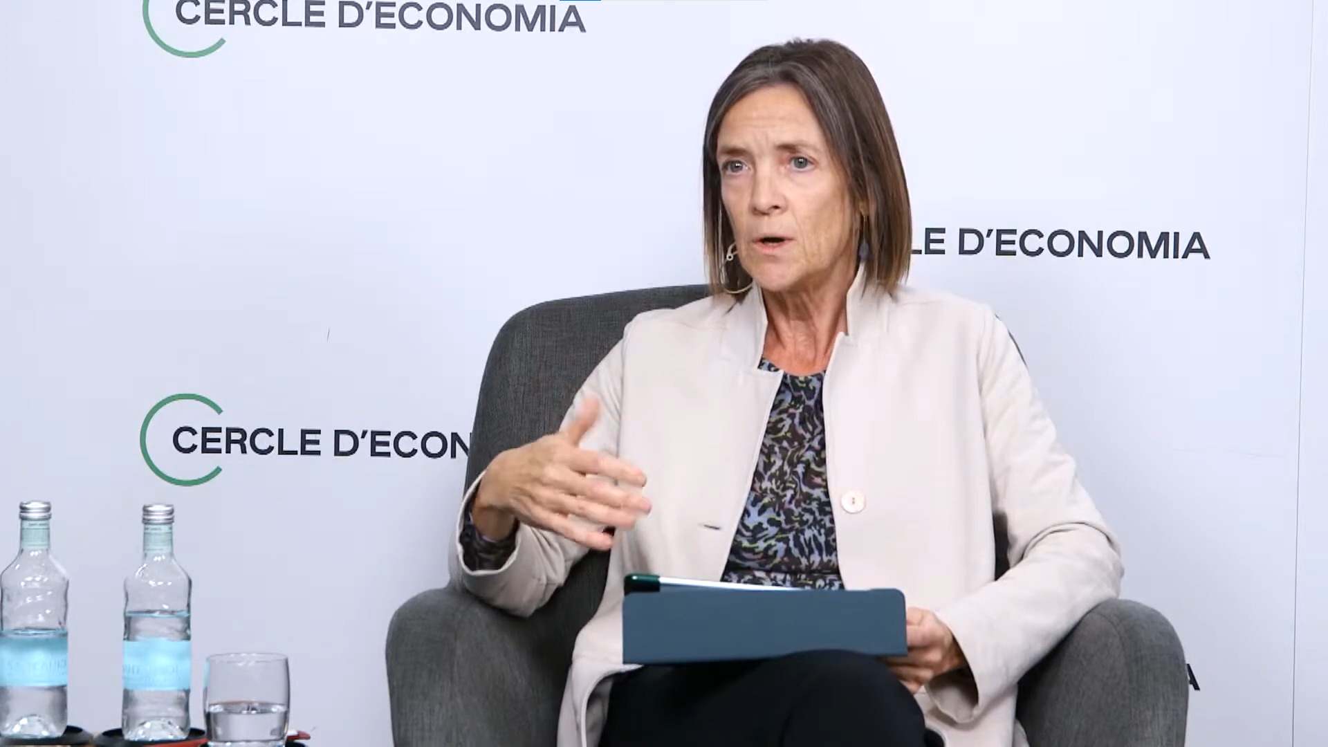 Teresa Garcia-Milà en un acto del Cercle d'Economia. EE