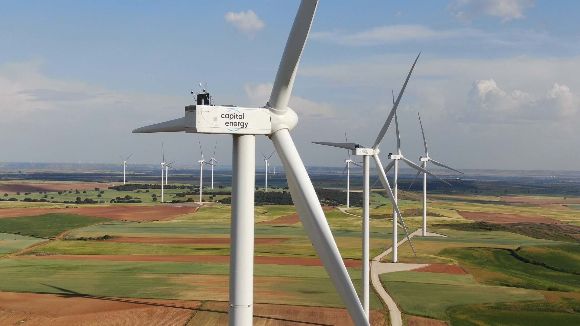 Un aerogenerador de Capital Energy