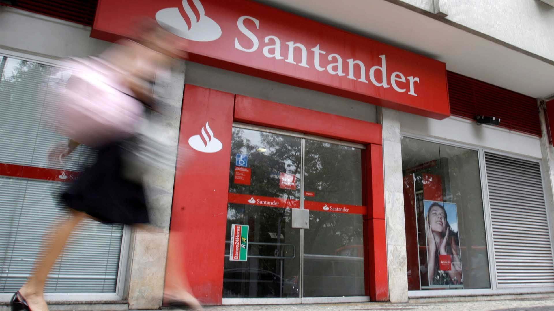 Una sucursal de Banco Santander