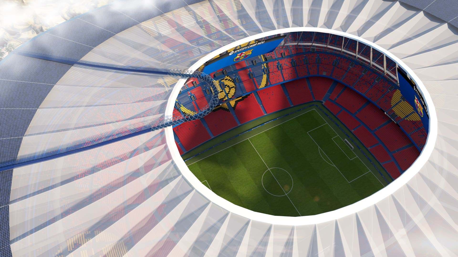 Render del nuevo Spotify Camp Nou. EE