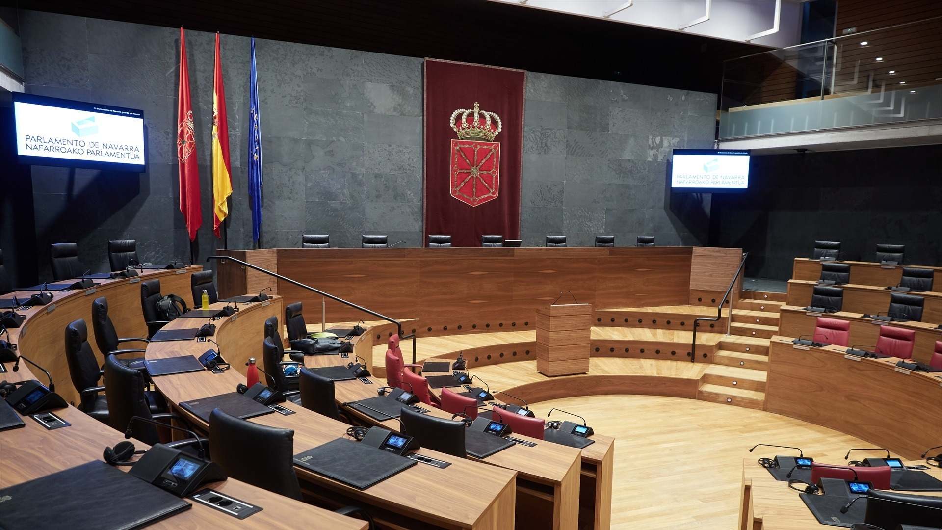 Pleno del Parlamento de Navarra, a 18 de enero de 2024, en Pamplona, Navarra