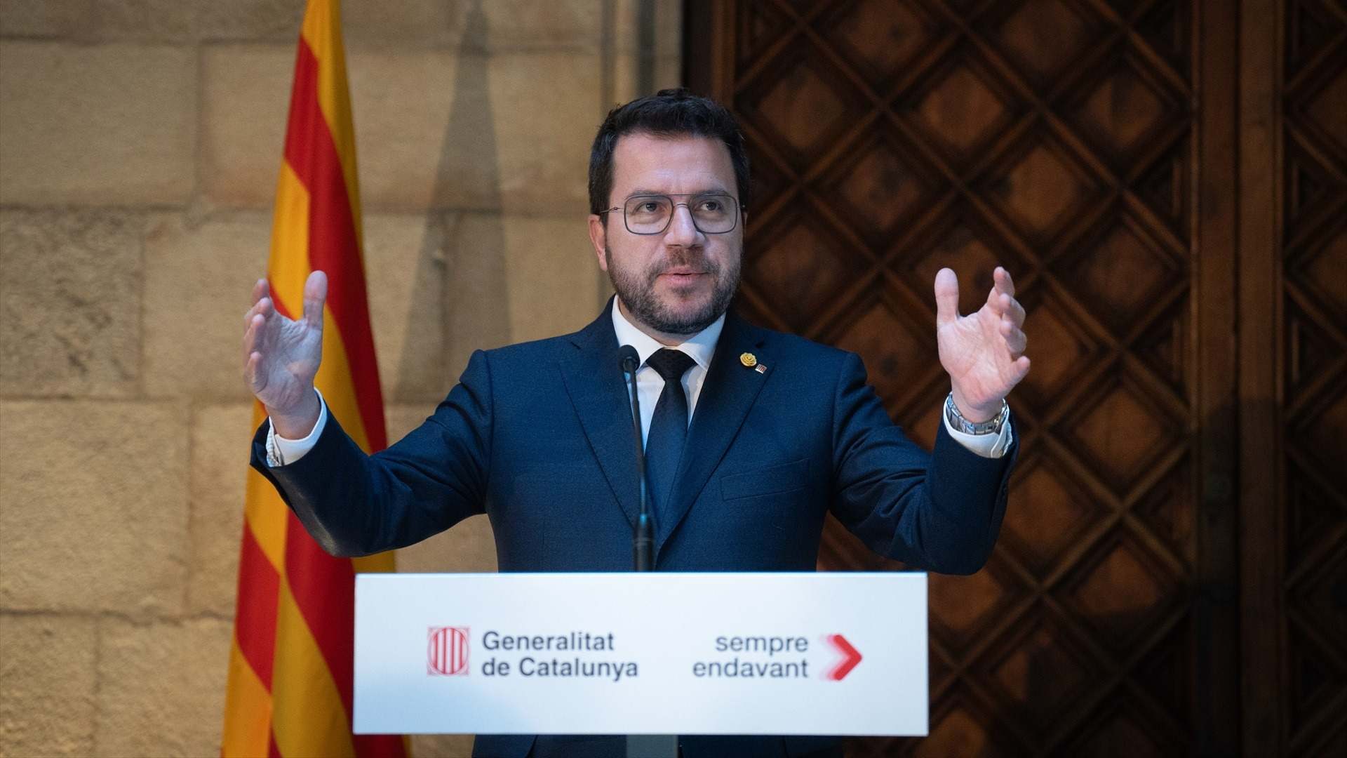 Pere Aragonés celebra la amnistía